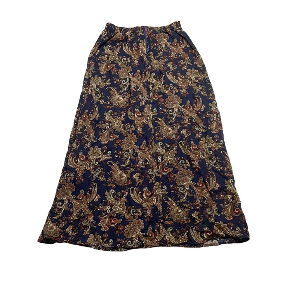 Herman Geist Paisley Patterned Midi Maxi Skirt Formal Casual Business Office - Picture 3 of 8